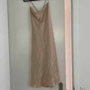 Champagne slip dress